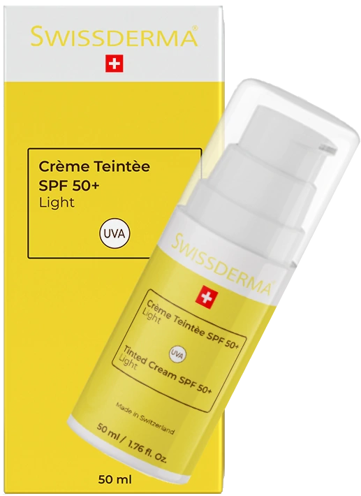 swissderma Ecran solaire teintee light maroc BOITE